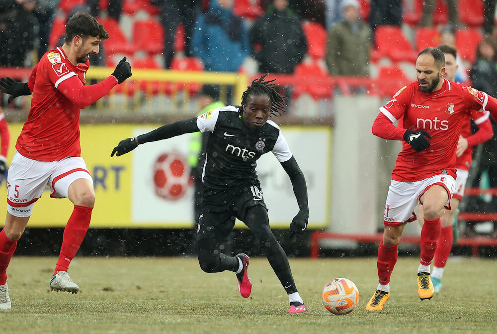 Detalj sa meča Napretka i Partizana