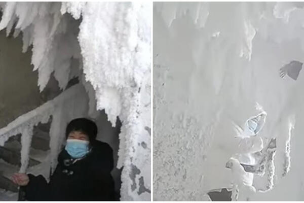 OSTAVIO ULAZNA VRATA OD ZGRADE NA MINUSU: Okovao celu zgradu u LED, a reakcije komšija su POSEBNA PRIČA (VIDEO)