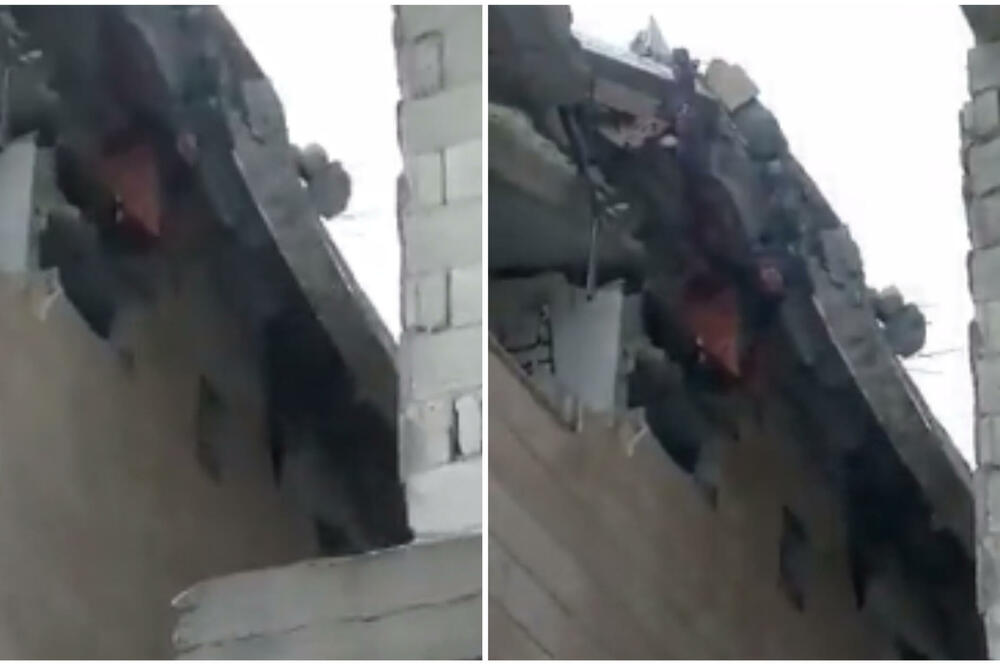 SNIMAK ČOVEKA KOJI PRIKLJEŠTEN VISI SA ZGRADE: Mučne scene posle zemljotresa u Turskoj (UZNEMIRUJUĆI VIDEO)