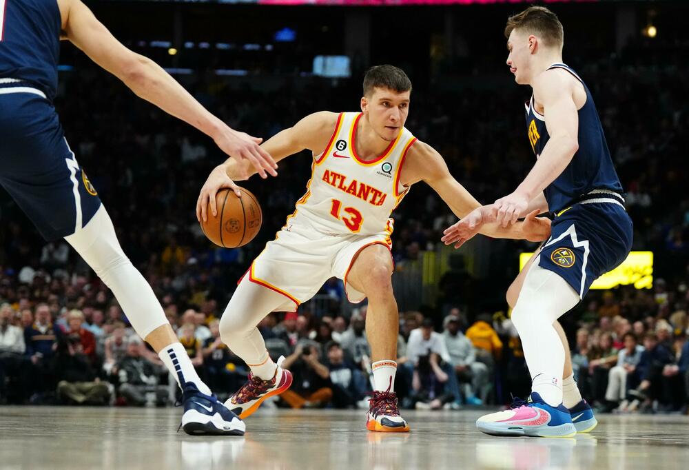 Bogdan Bogdanović na utakmici protiv Denvera