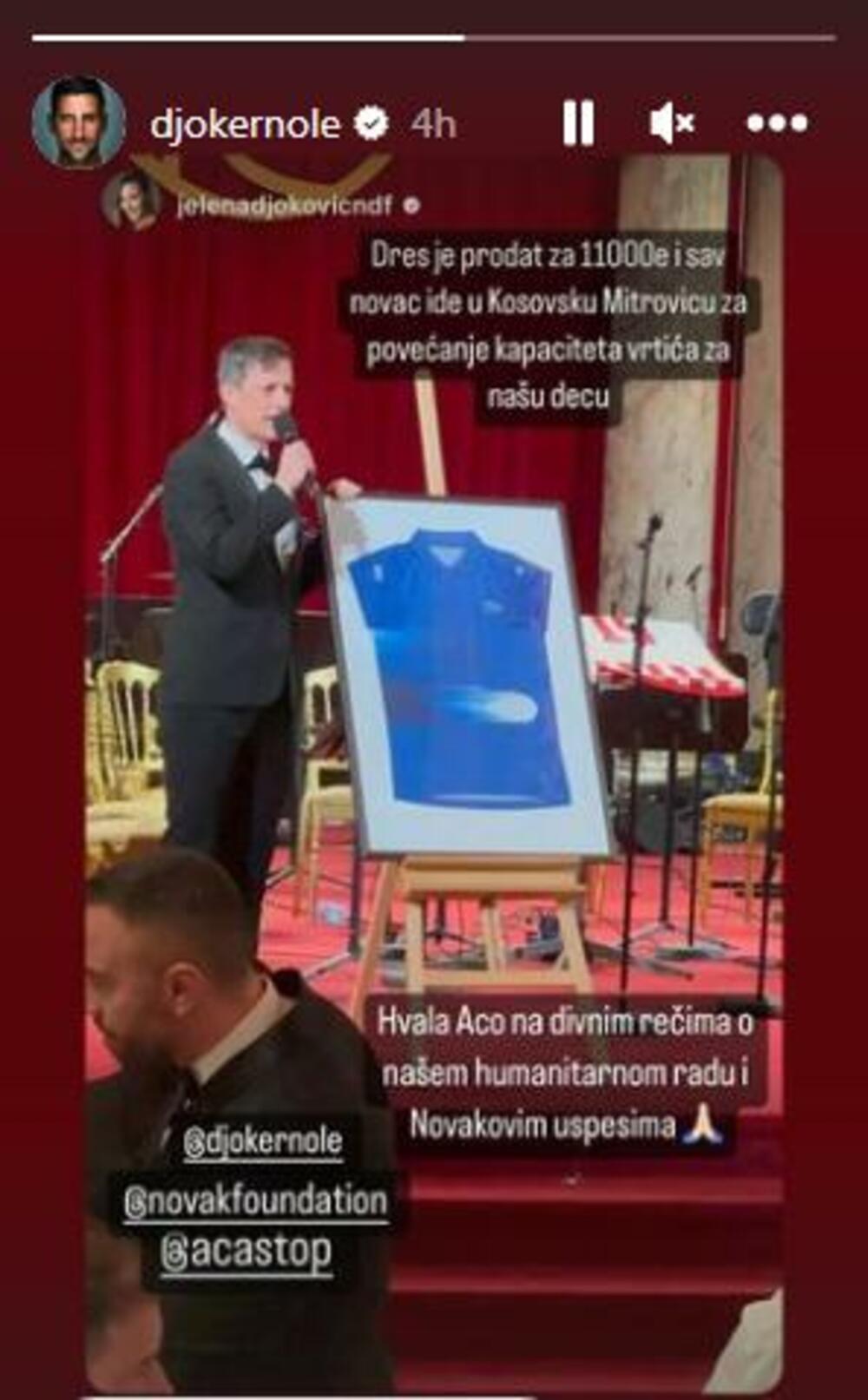 Objava Novaka Đokovića