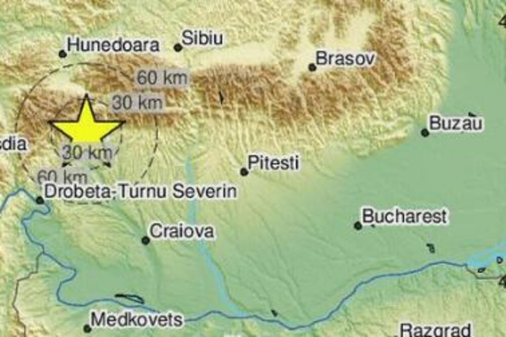EPICENTAR 218 KILOMETARA OD BEOGRADA! Zemljotres jačine 5,2 stepena pogodio Rumuniju, osetio se i u SRBIJI (FOTO)