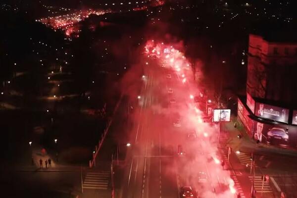 DELIJE ZAPALILE BEOGRAD! Navijači Crvene zvezde prevazišli sami sebe pozivom na utakmicu (VIDEO)