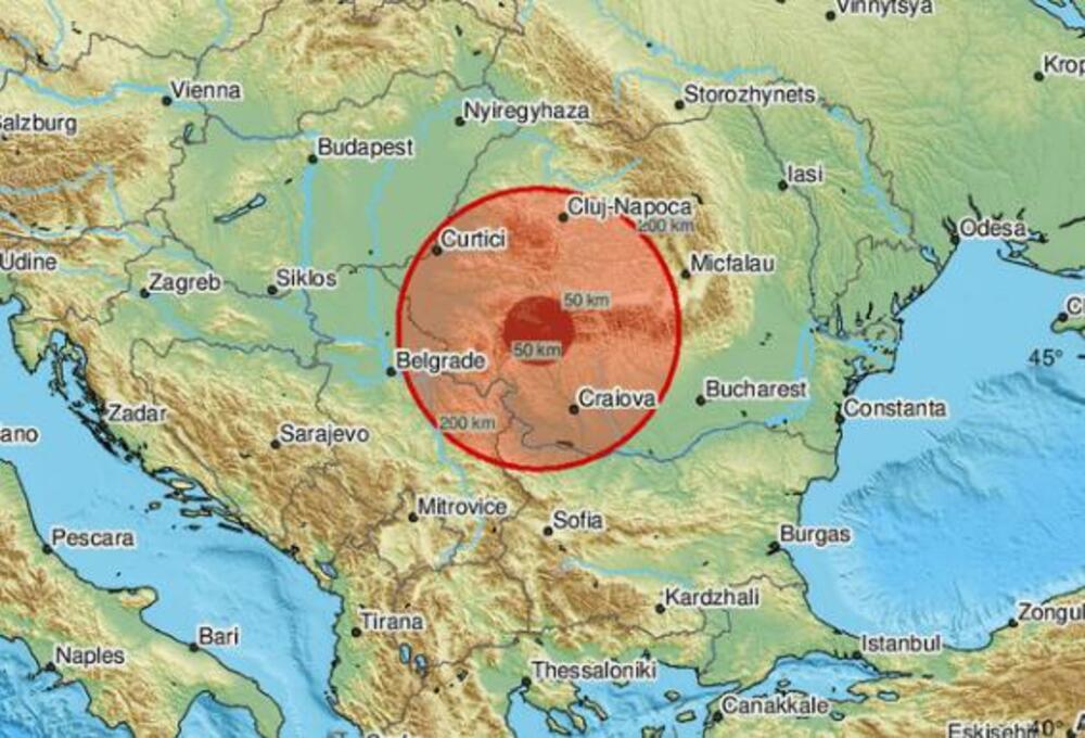 Zemljotres, Rumunija