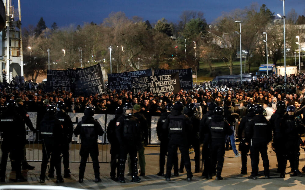 Detalj sa protesta Grobara