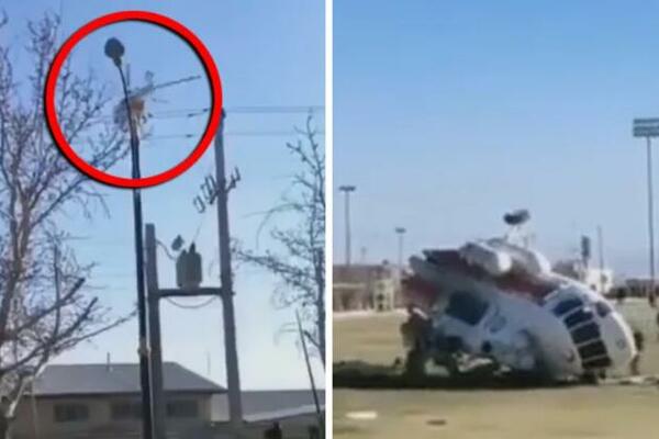 SNIMAK TEŠKE NESREĆE NAKON KOJE SE MINISTRU BORE ZA ŽIVOT: Zabeležen trenutak pada HELIKOPTERA (FOTO) (VIDEO)