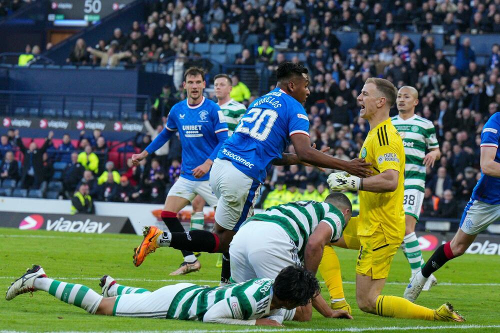 Detalj sa utakmice Seltika i Glazgov Rendžersa