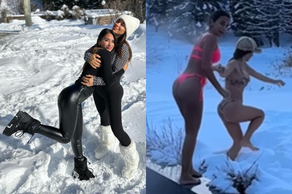 ANTONELA MESI U BIKINIJU ISTOPILA SNEG: "Kriva" je drugarica sa kojom sve radi! (VIDEO)