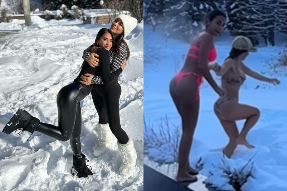 ANTONELA MESI U BIKINIJU ISTOPILA SNEG: "Kriva" je drugarica sa kojom sve radi! (VIDEO)