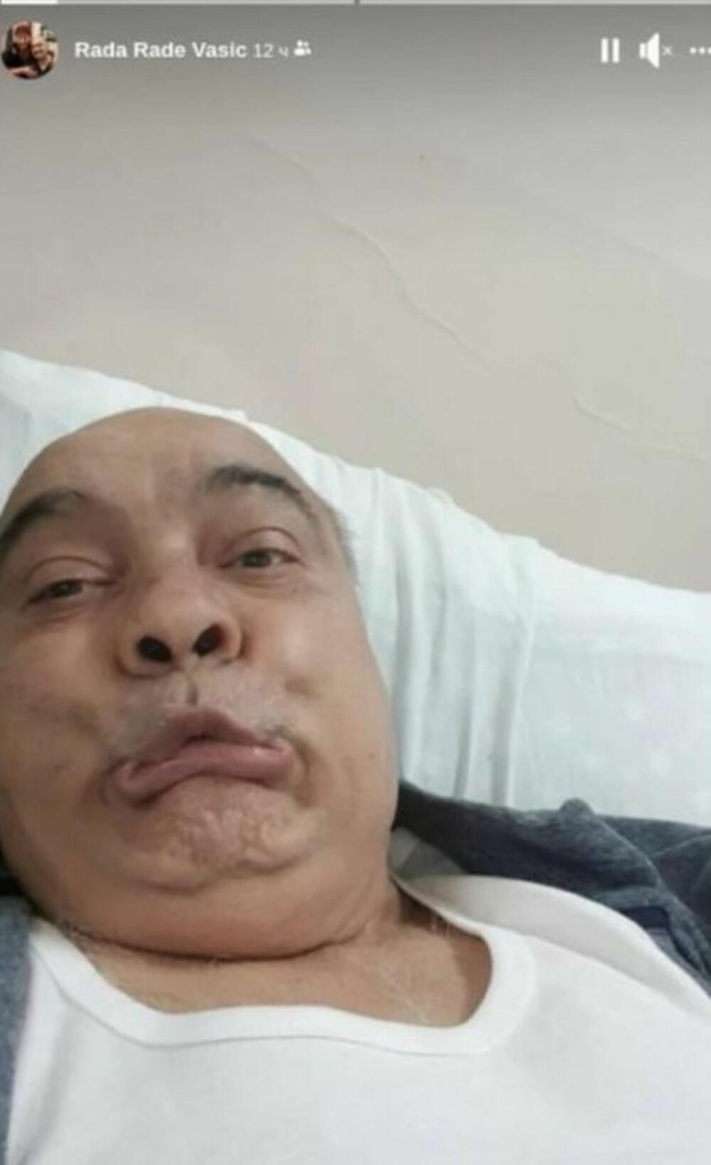 Rade Vasić u bolnici