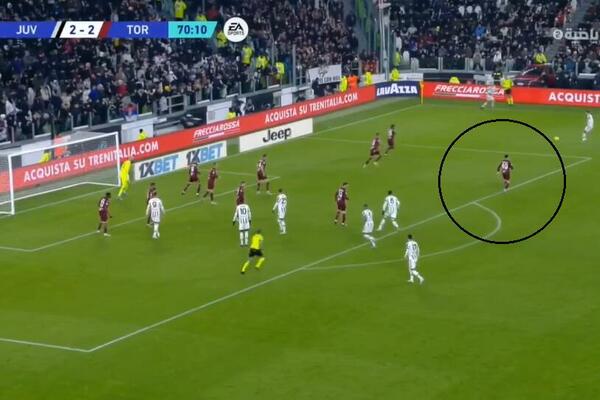 BOG SVE VIDI, A OVO JE JURIĆ VIDEO: Radonjić nije čuvao NIKOGA kod gola Juventusa! (VIDEO)