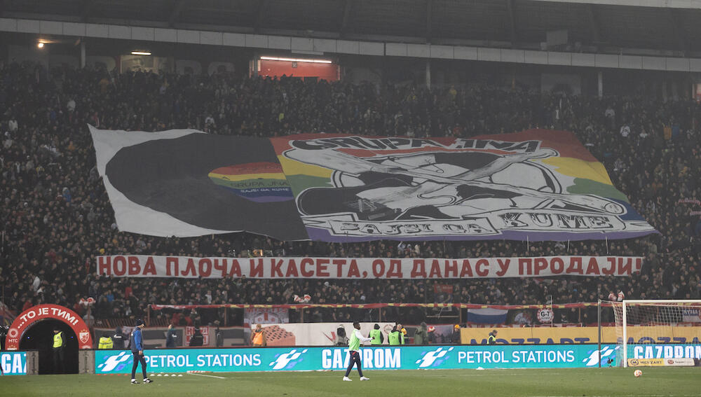 169. večiti derbi, Delije, Navijači Crvene zvezde, Koreografija Delija