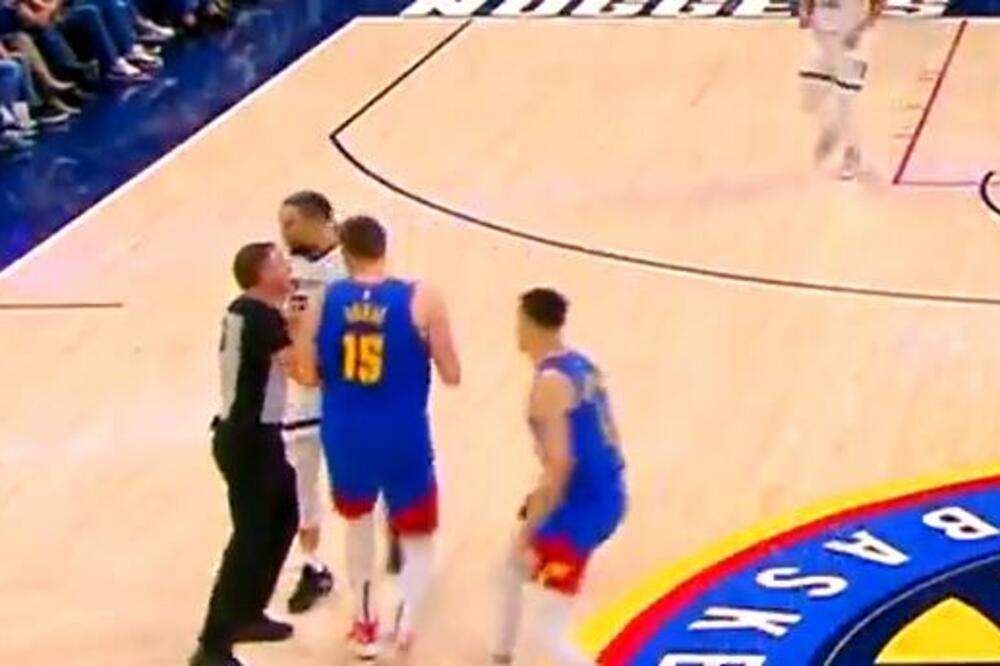 ZAMALO TUČA: Jokić se pošteno iznervirao, sudija sprečio veće nerede na terenu! (VIDEO)