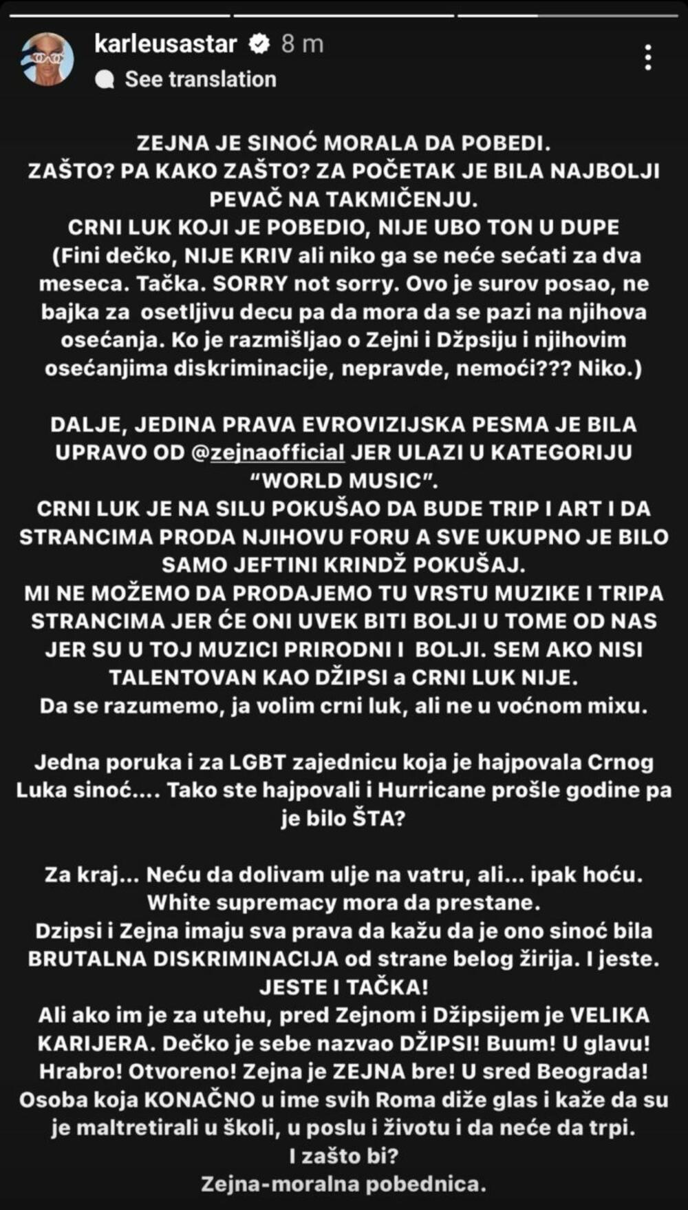 Karleuša brutalno isprozivala Luka Bleka