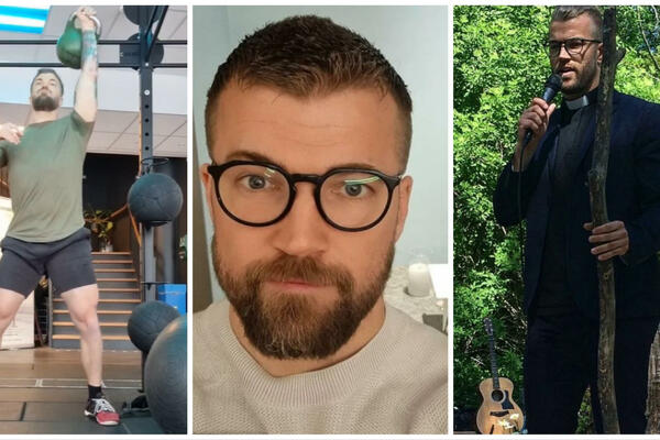 AKO NISTE VERNICE, ZBOG NJEGA BISTE POSTALE: Ovakvog SVEŠTENIKA niste VIDELE, mišiće vešto KRIJE ISPOD ODORE (FOTO)