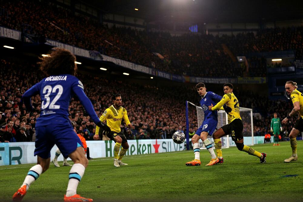 Detalj sa utakmice Čelsija i Borusije Dortmund