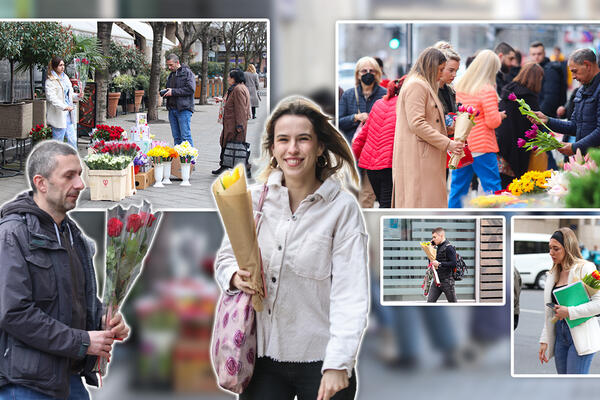 BEOGRADSKI ŠMEKERI ODUŠEVILI DAME: Prestonica nikad divnija ovog 8. MARTA, CVEĆE na SVE STRANE! (FOTO)