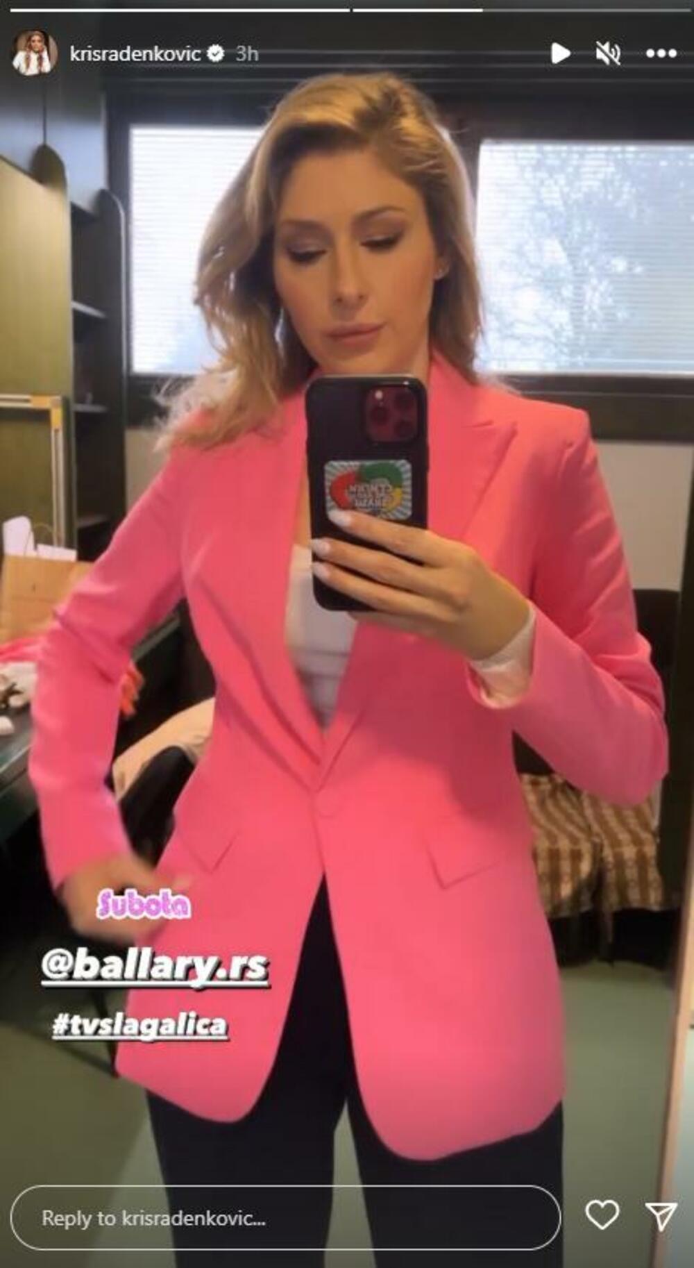 Kristina Radenković sa zavojem na ruci zbog povrede