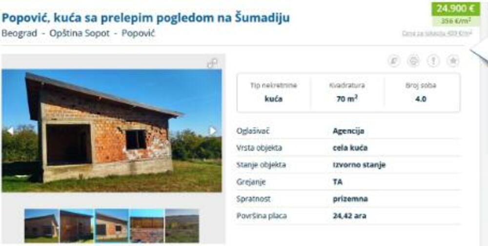 Imanje u srcu Šumadije