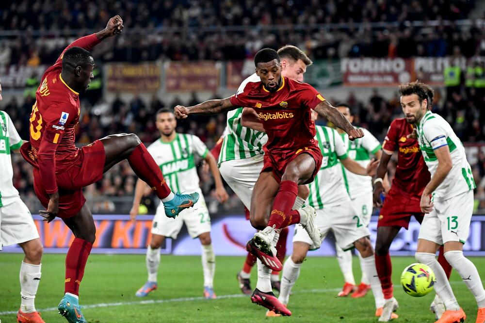 Detalj sa utakmice Rome i Sasuola