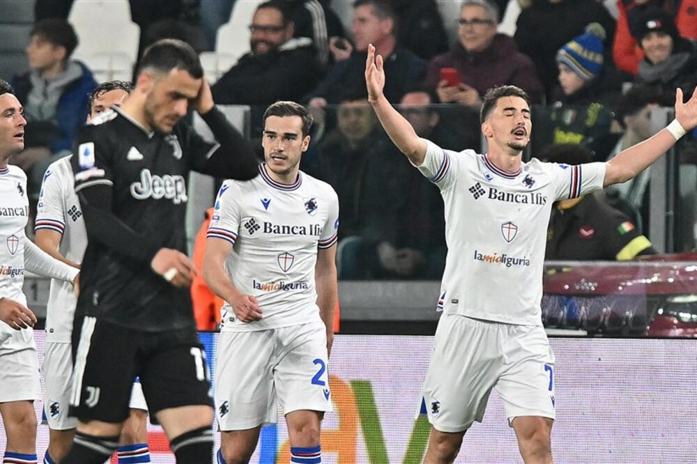 ĐURIČIĆ "UMANJIO" KOSTIĆEVU ASISTENCIJU! Dekijeva Sampdorija za 40 sekundi šokirala Juventus u Torinu (VIDEO)