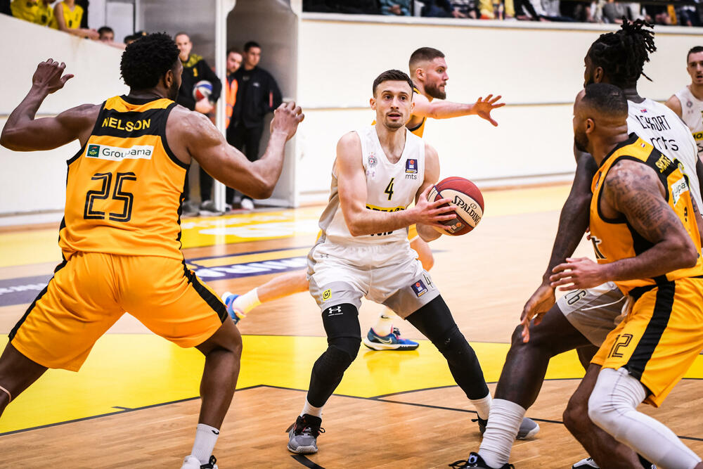 Detalj sa utakmice Splita i Partizana