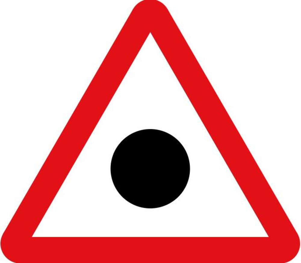 Znak za 'crnu tačku nesreće'
