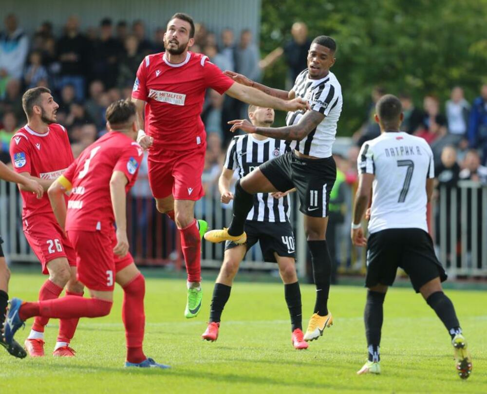 Detalj sa utakmice Radničkog i Partizana u Sremskoj Mitrovici