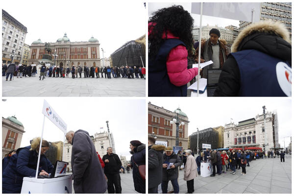 EVO KAKO DA SE PRIJAVITE ZA PENZIONERSKU KARTICU: Na Trgu Republike POČELO POPUNJAVANJE ZAHTEVA! (FOTO)