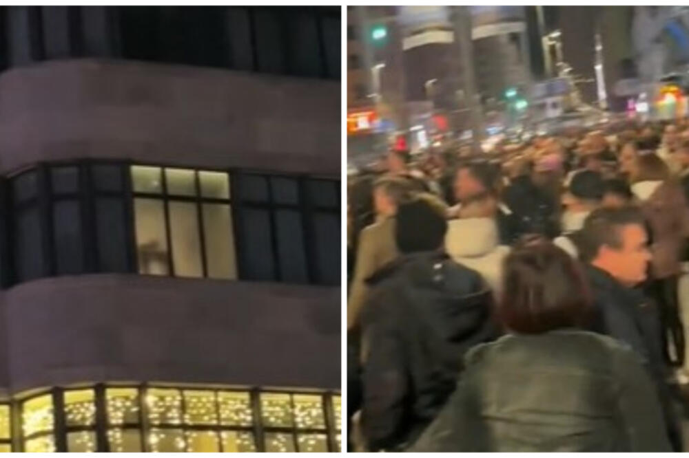 STOTINU LJUDI ZASTALO ISPRED HOTELA, GLEDALI PAR U VRELOJ AKCIJI: Skandirali kad je MUŠKARAC uradio 1 STVAR (VIDEO)