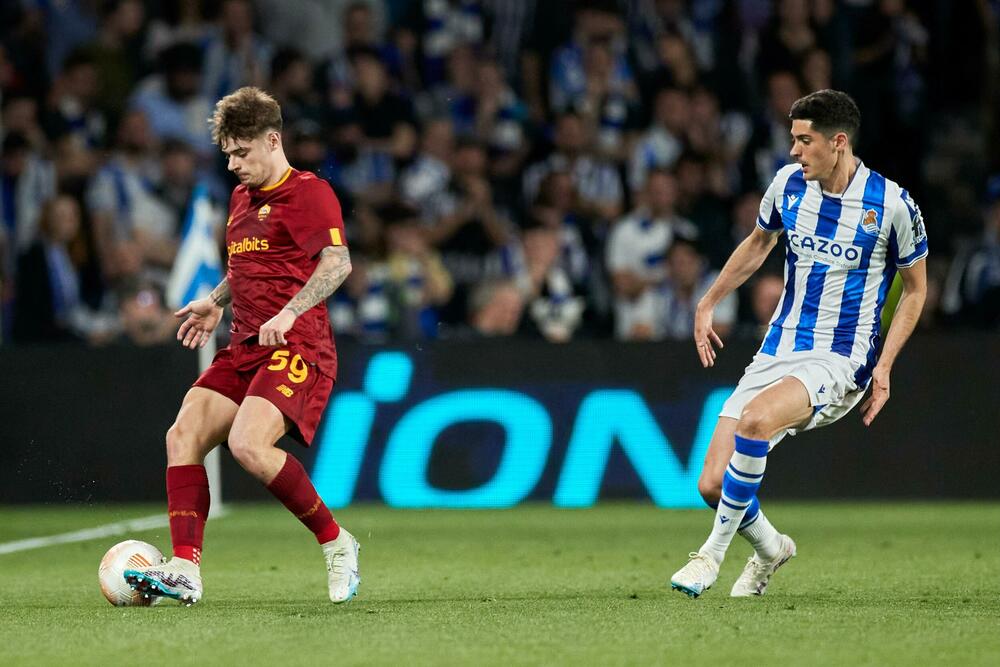 Detalj sa utakmice Real Sosijeda i Rome