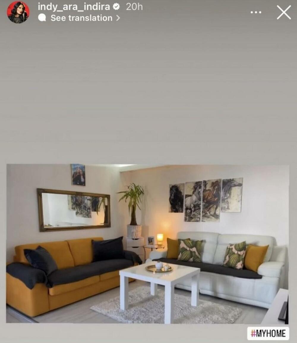 Indi pokazala gde živi