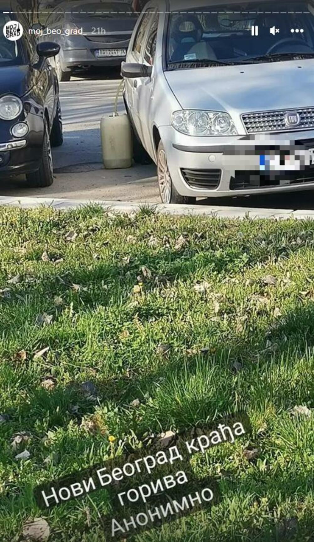 Krađa goriva na Novom Beogradu