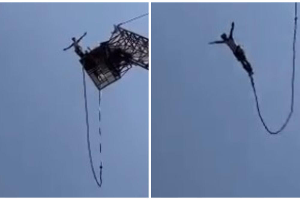 SKOK BANDŽIDŽAMPIJEM UMALO DA GA KOŠTA ŽIVOTA: Snimak PUCANJA KANAPA IZAZIVA VELIKI STRAH (VIDEO)