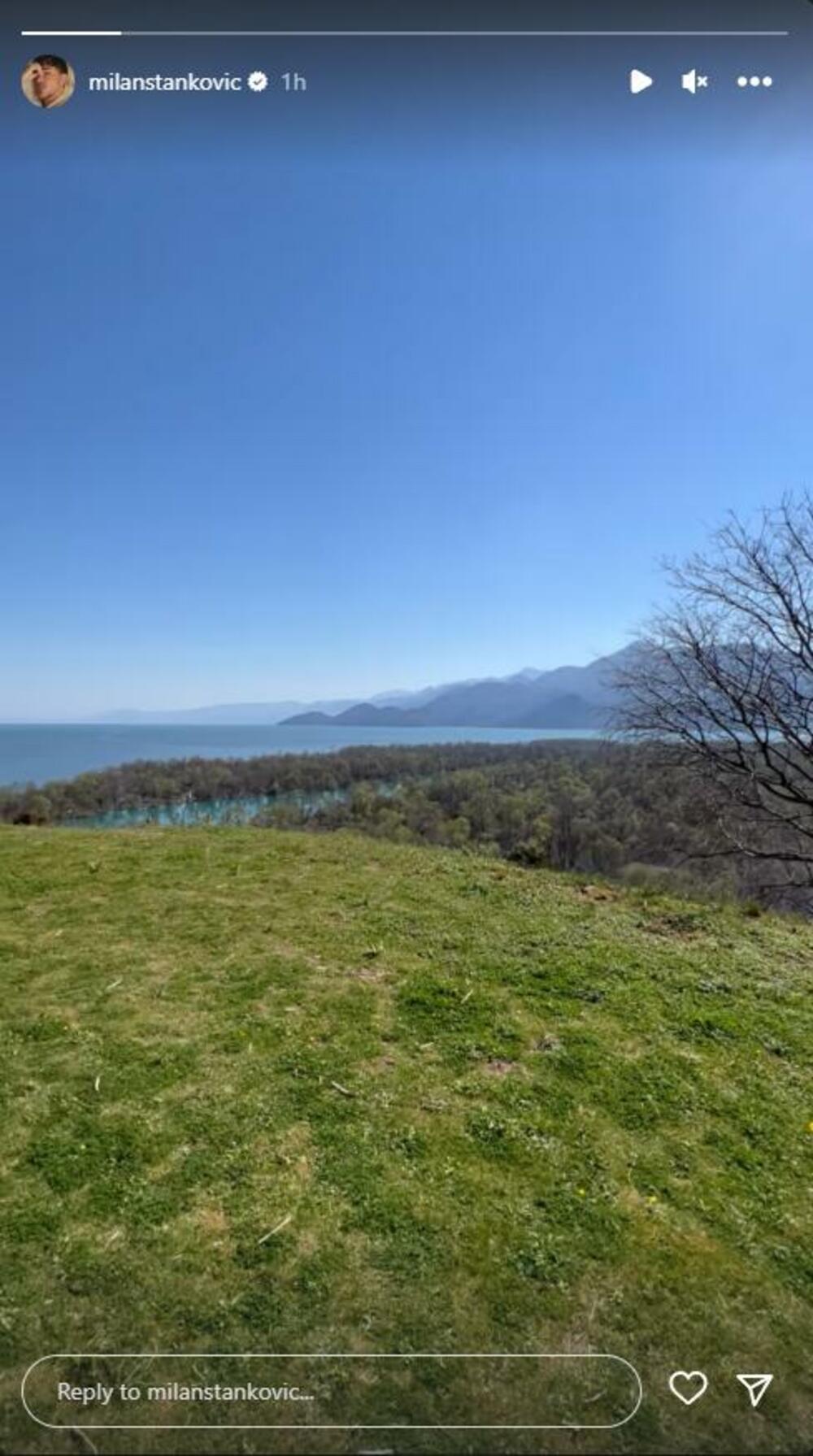 Milan Stanković pokazao da provodi vreme u prirodi