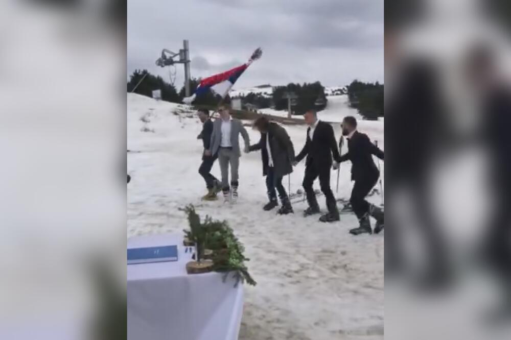 ORILO SE NASRED KOPAONIKA I VIJORILA SE TROBOJKA: Ovakvo VENČANJE još niste videli, OVO nema NIGDE sem kod nas!
