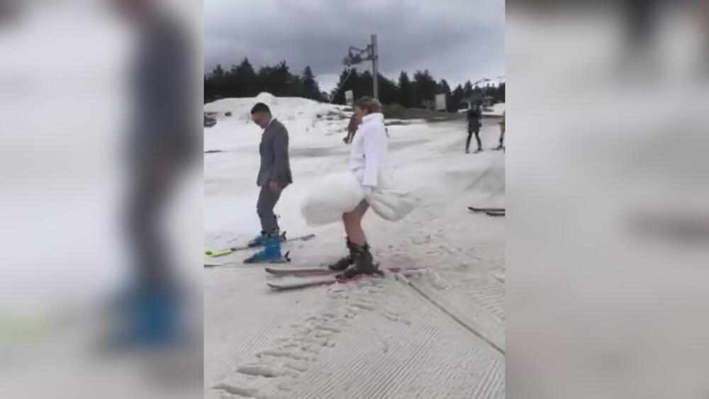Svadba na ski stazi