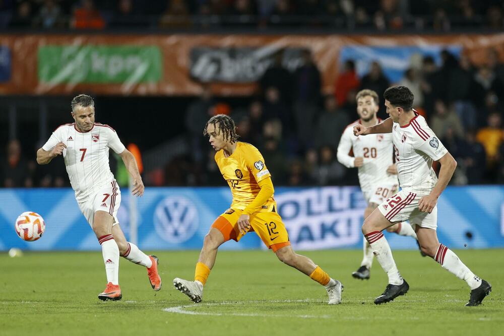 Detalj sa utakmice Holandije i Gibraltara