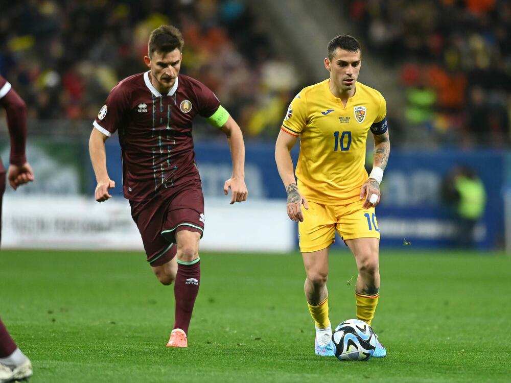 Detalj sa utakmice Rumunije i Belorusije