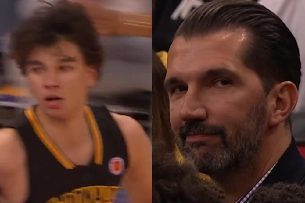 STOJAKOVIĆ OPET BRILJIRA NA TERENIMA U AMERICI: Ovako je tata Peđa propratio odličan potez sina Andreja! (VIDEO)