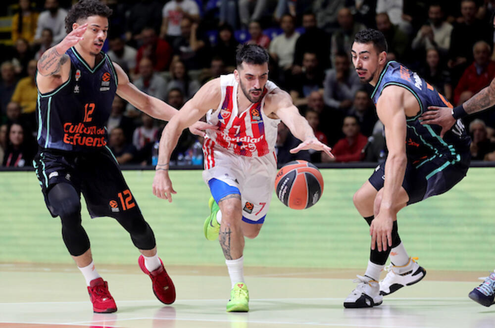 Detalj sa utakmice Crvene zvezde i Valensije iz prošle sezone Evrolige