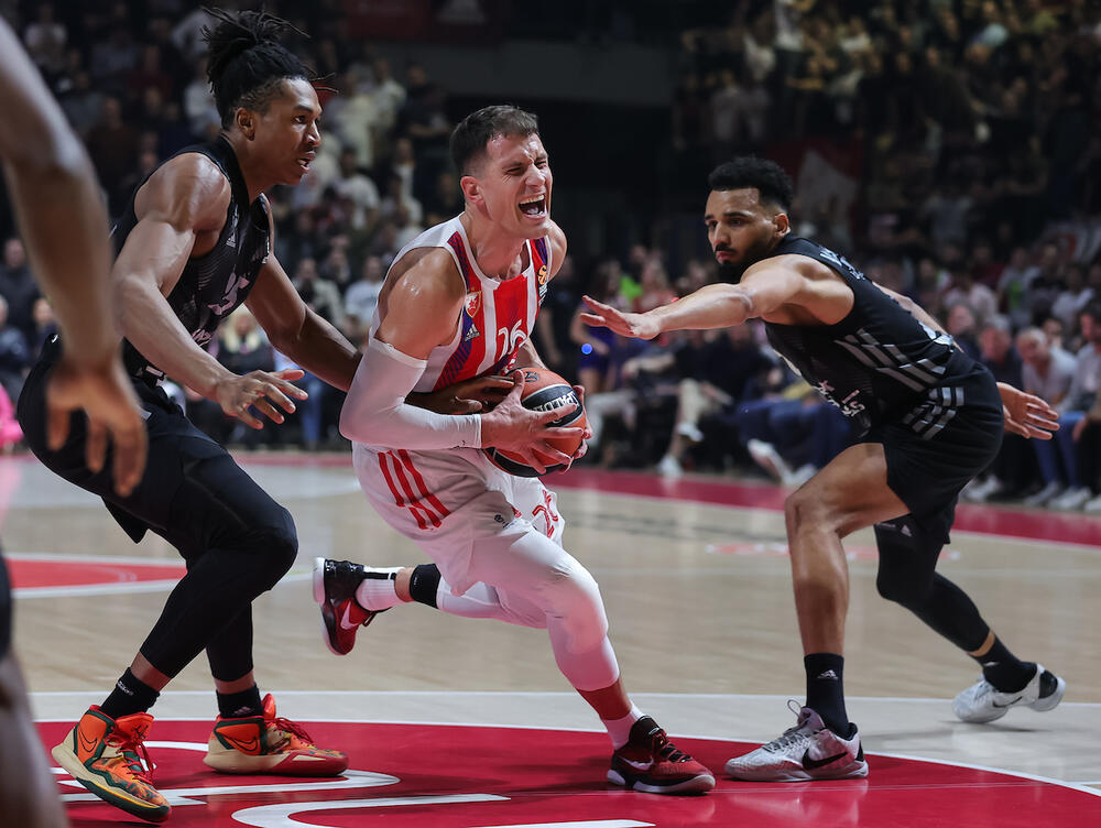 Detalj sa utakmice Crvene zvezde i Asvela u Beogradu