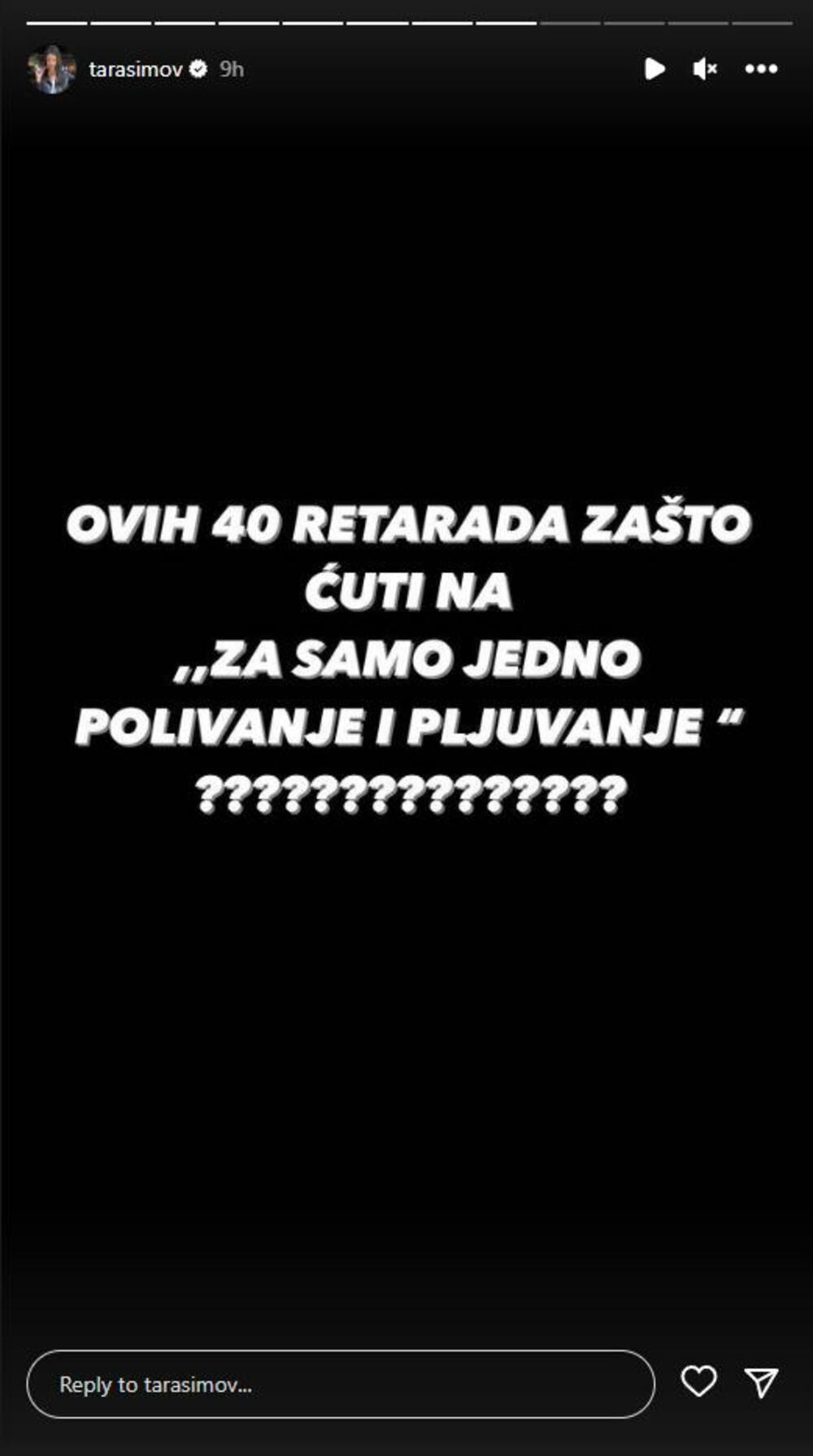 Tara Simovo o situaciji u Zadruzi