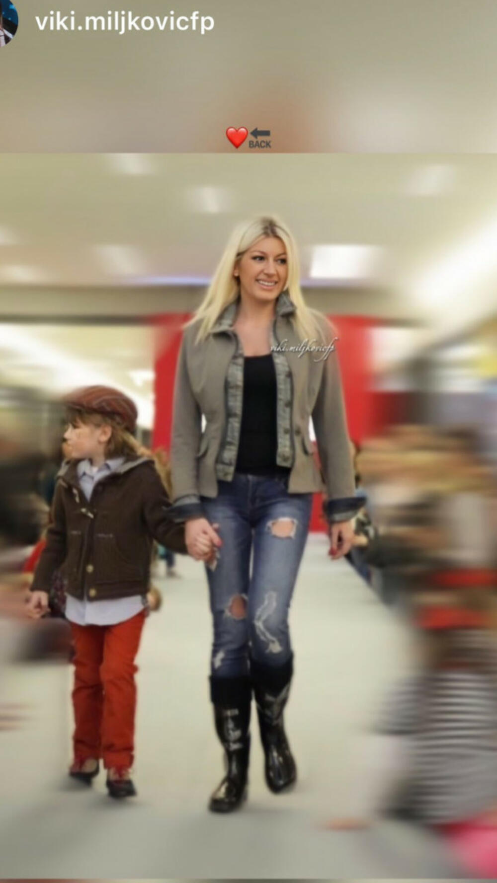 Viki Miljković u mladosti