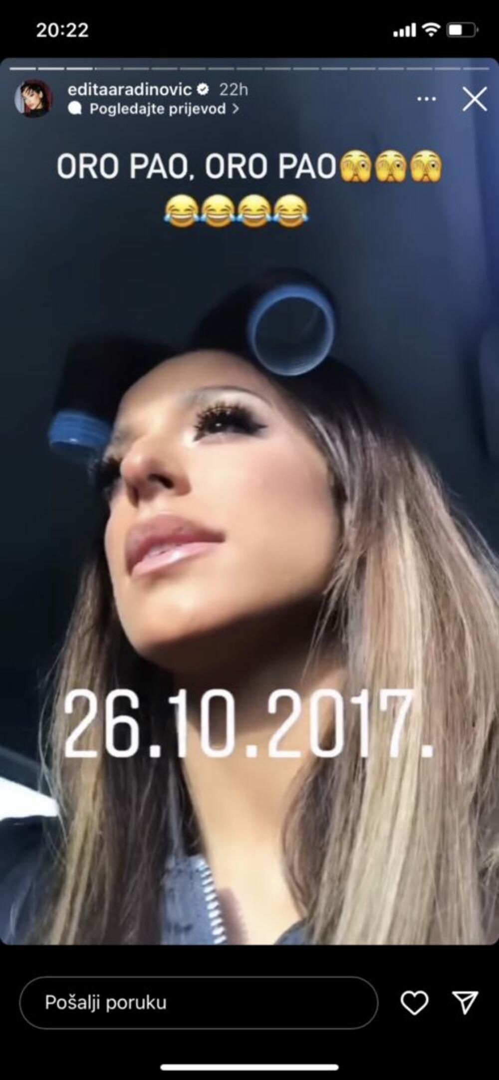 Šta je Edita Aradinović radila na sebi?