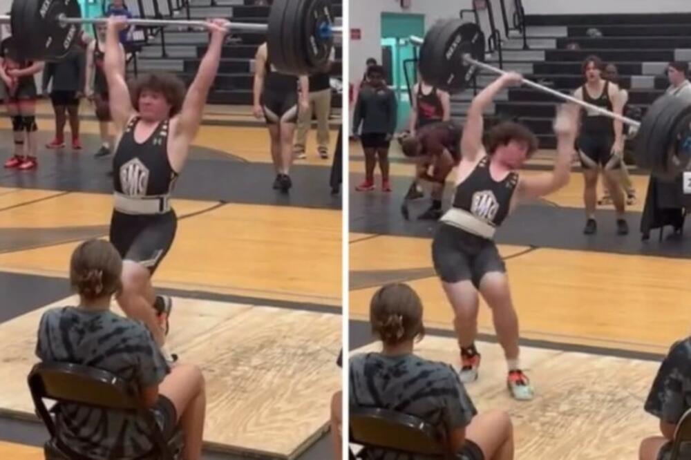 SREDNJOŠKOLCU TEG PAO NA GLAVU: Sve se odigralo na TAKMIČENJU, publika ostala u ŠOKU! (UZNEMIRUJUĆI VIDEO)