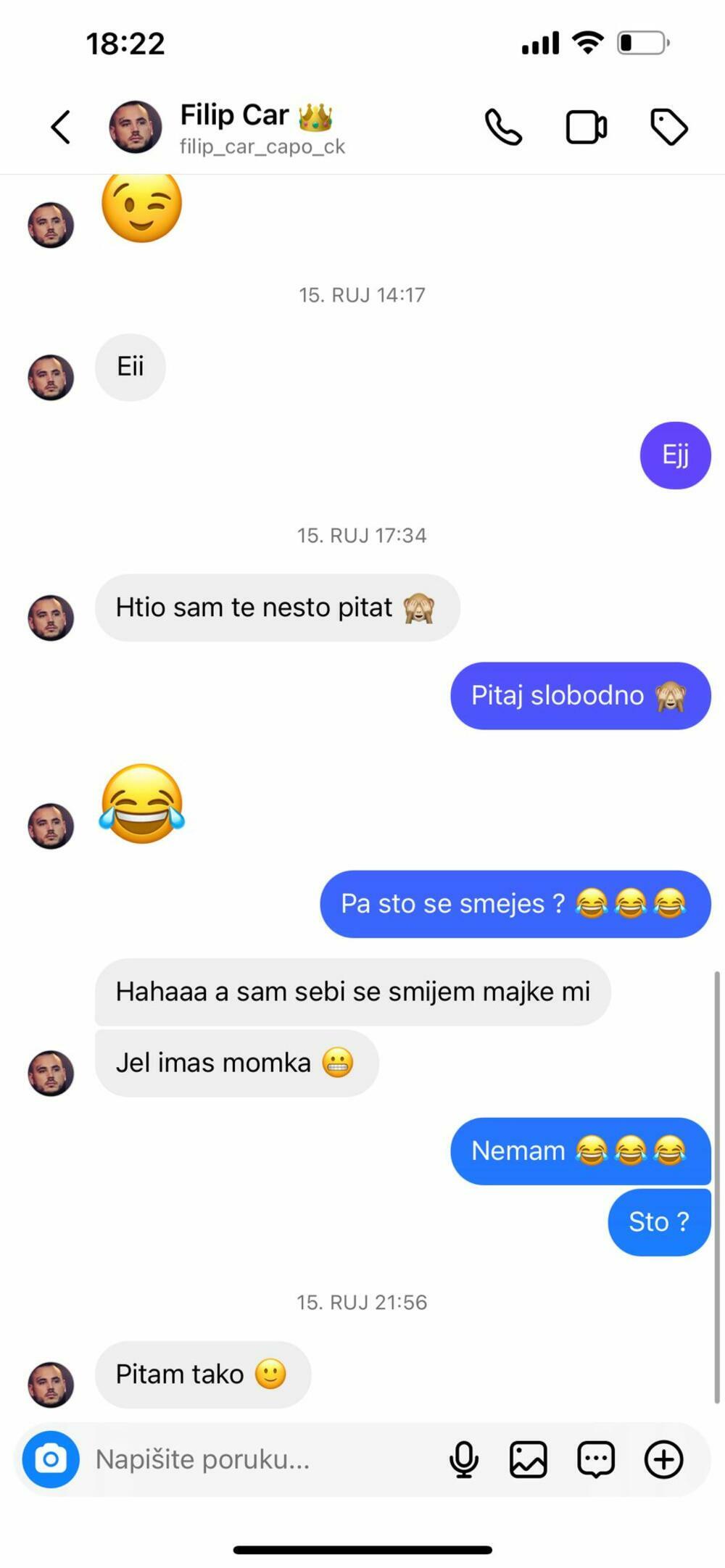 Prepiska Zorane Mićanović i Filipa Cara