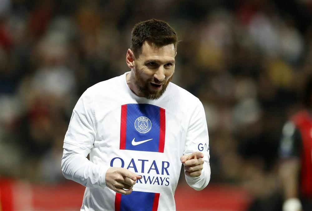 Lionel Mesi slavi gol protiv Nice