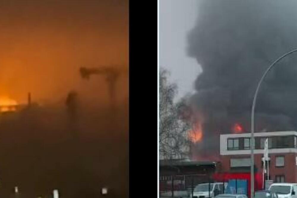 OGROMAN POŽAR U HAMBURGU: Najveća akcija gašenja u poslednjih 10 godina, odjekuju i DETONACIJE! (VIDEO)