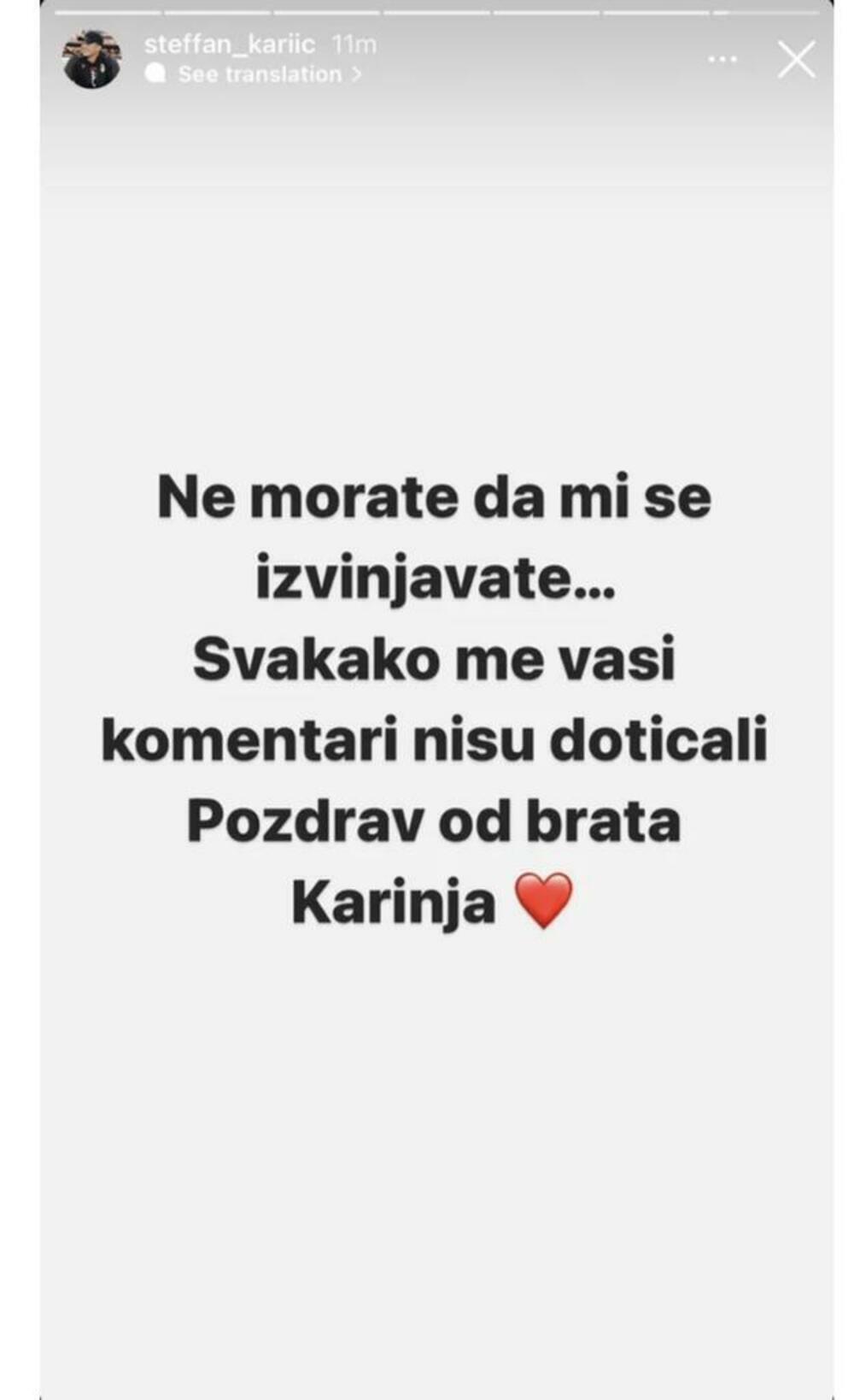 Oglasio se Stefan Karić